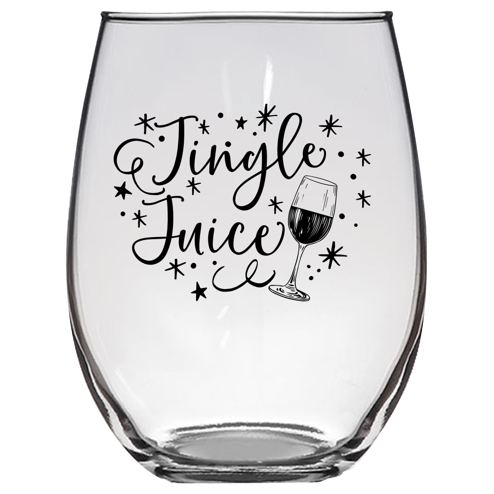 Jingle Juice Funny Wine Glass - Gift Idea for Family and Friends - We Love Your Gift