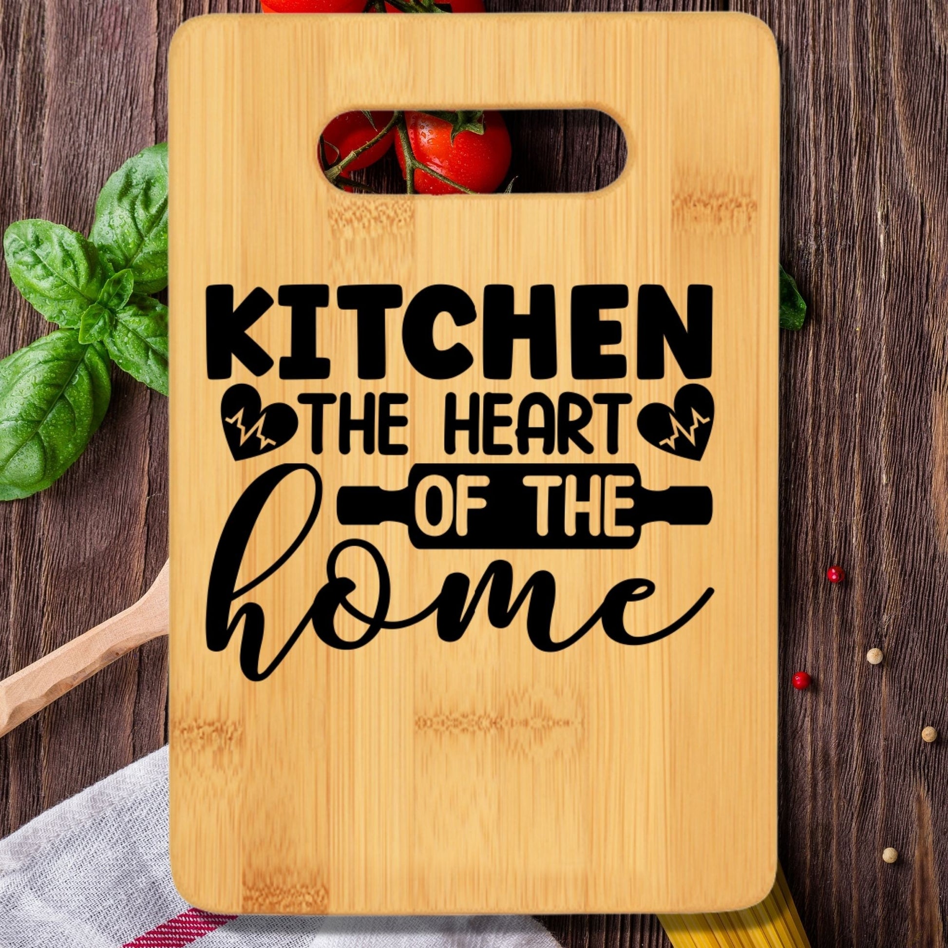 Kitchen the Heart of the Home Cutting Board v2 - We Love Your Gift