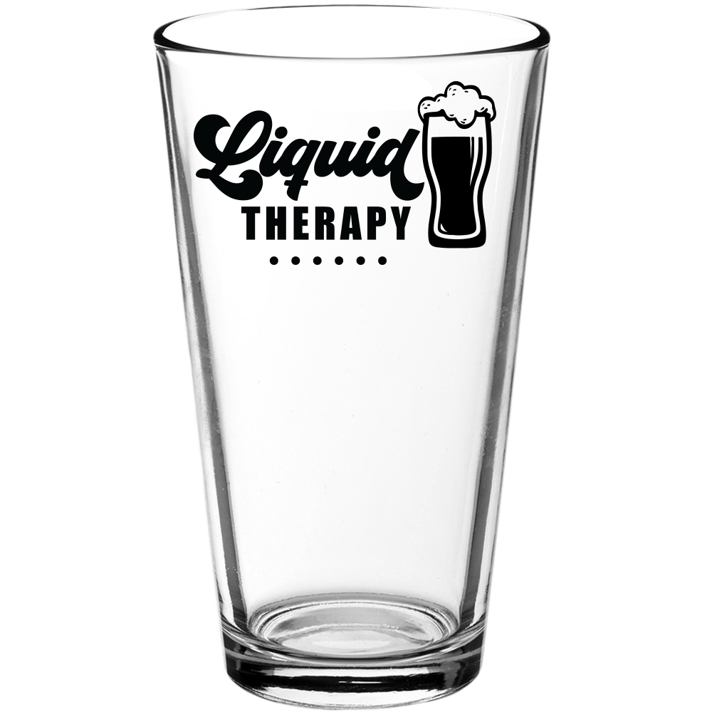 Liquid Therapy Funny Pint Glass v2 - We Love Your Gift