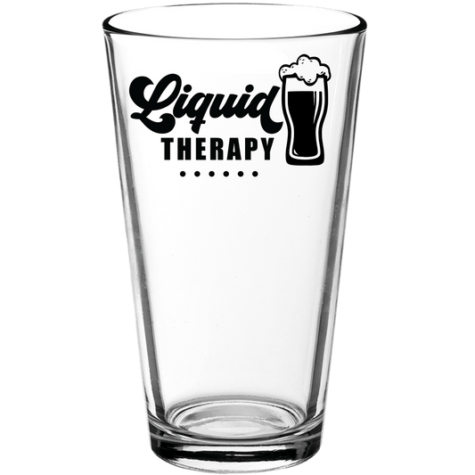 Liquid Therapy Funny Pint Glass v2 - We Love Your Gift