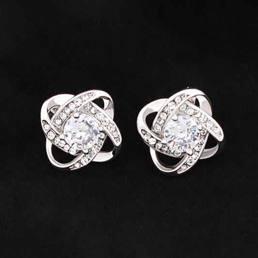 Love Knot Stud Earrings - We Love Your Gift