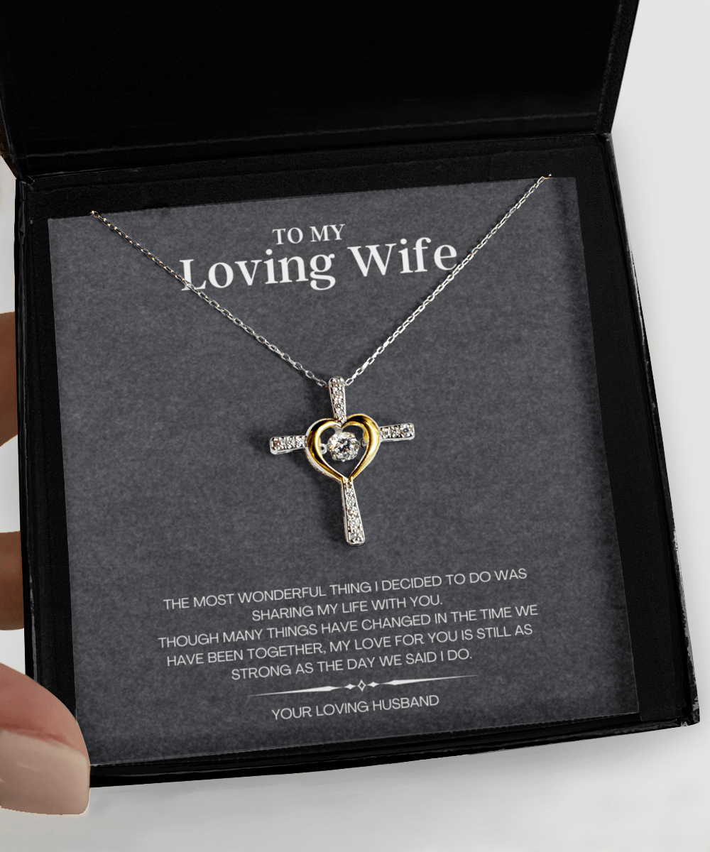 Loving Wife Necklace Jewelry Gift Idea with Message Card - We Love Your Gift