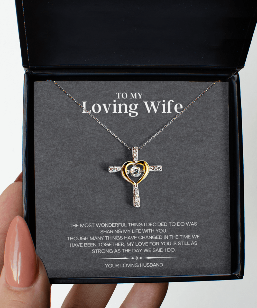 Loving Wife Necklace Jewelry Gift Idea with Message Card - We Love Your Gift