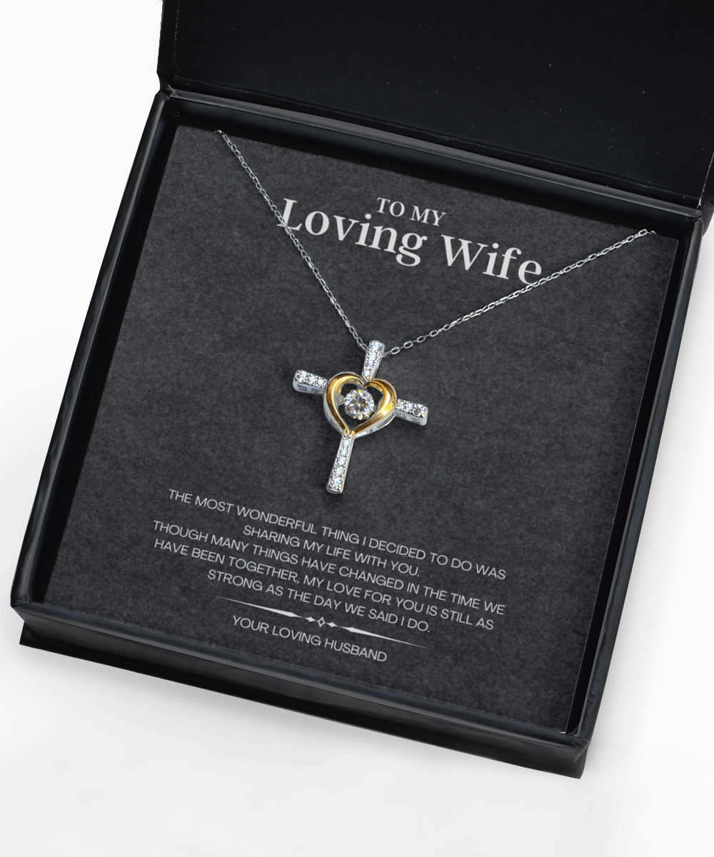 Loving Wife Necklace Jewelry Gift Idea with Message Card - We Love Your Gift