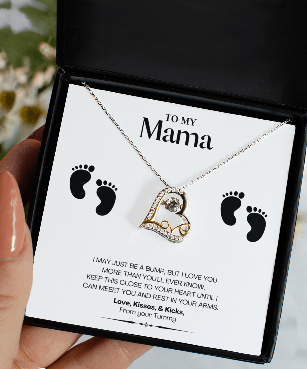 Mama Necklace Jewelry Gift Idea with Message Card - We Love Your Gift