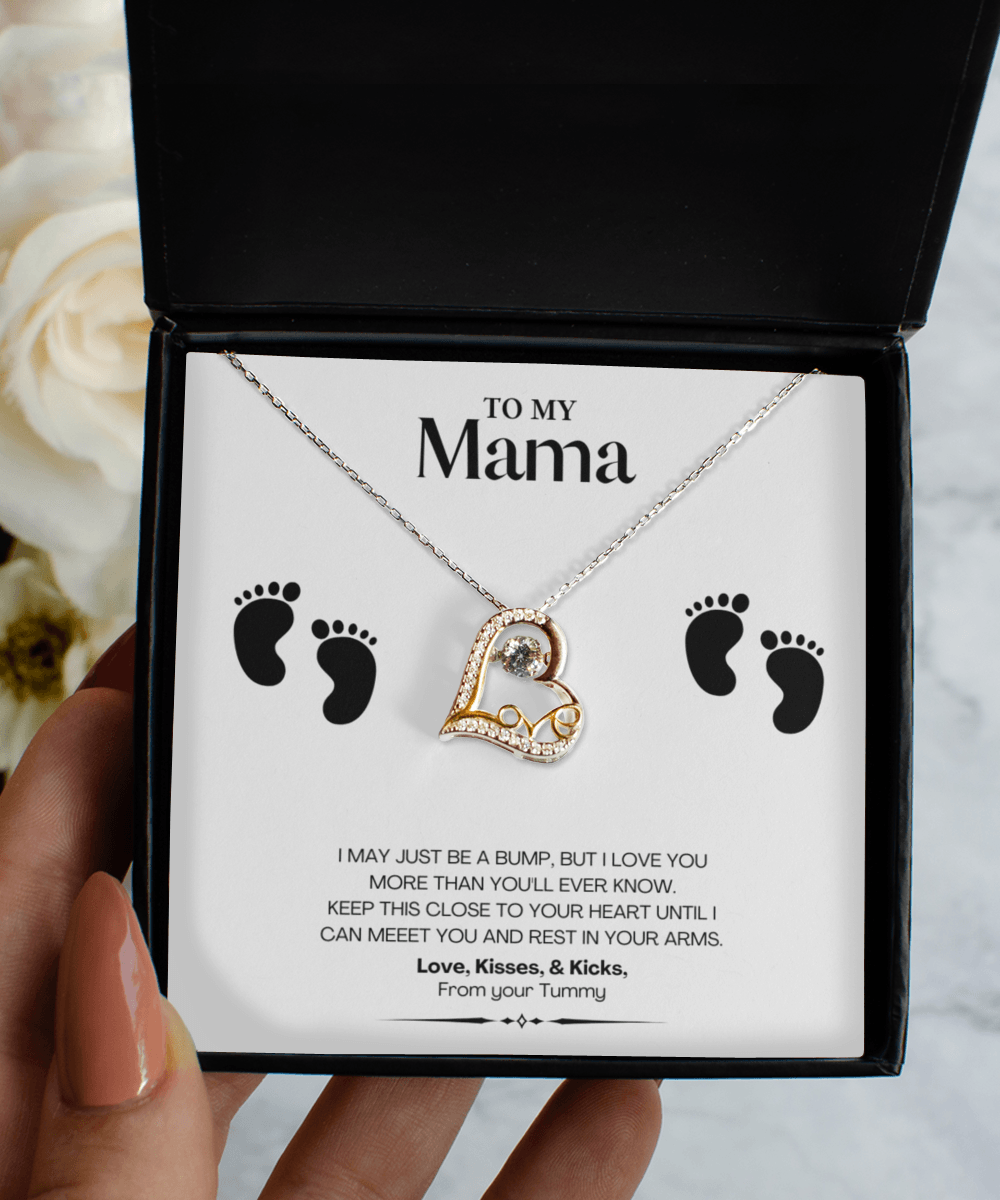 Mama Necklace Jewelry Gift Idea with Message Card - We Love Your Gift