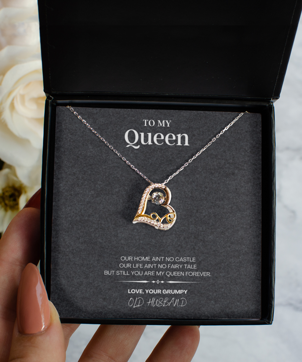 Necklace for Queen Gift with Custom Message Card