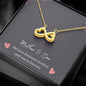 Mother Son Necklace - Two Interlocking Infinity Hearts Jewelry, Mom Necklace, Son Gift to Mom, Mothers Day Jewelry, Mom Gifts from Sons - We Love Your Gift