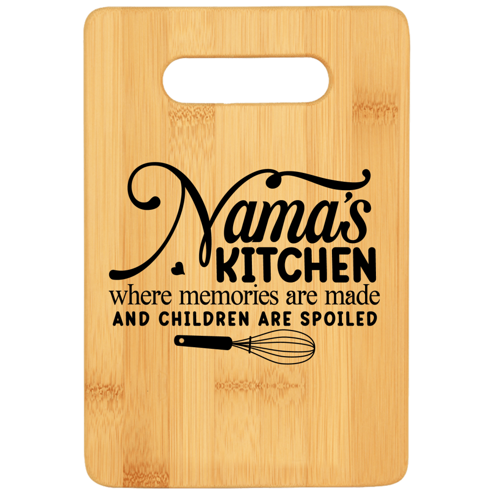 Nana's Kitchen Where Memories Are Made and Children Are Spoiled Cutting Board - We Love Your Gift