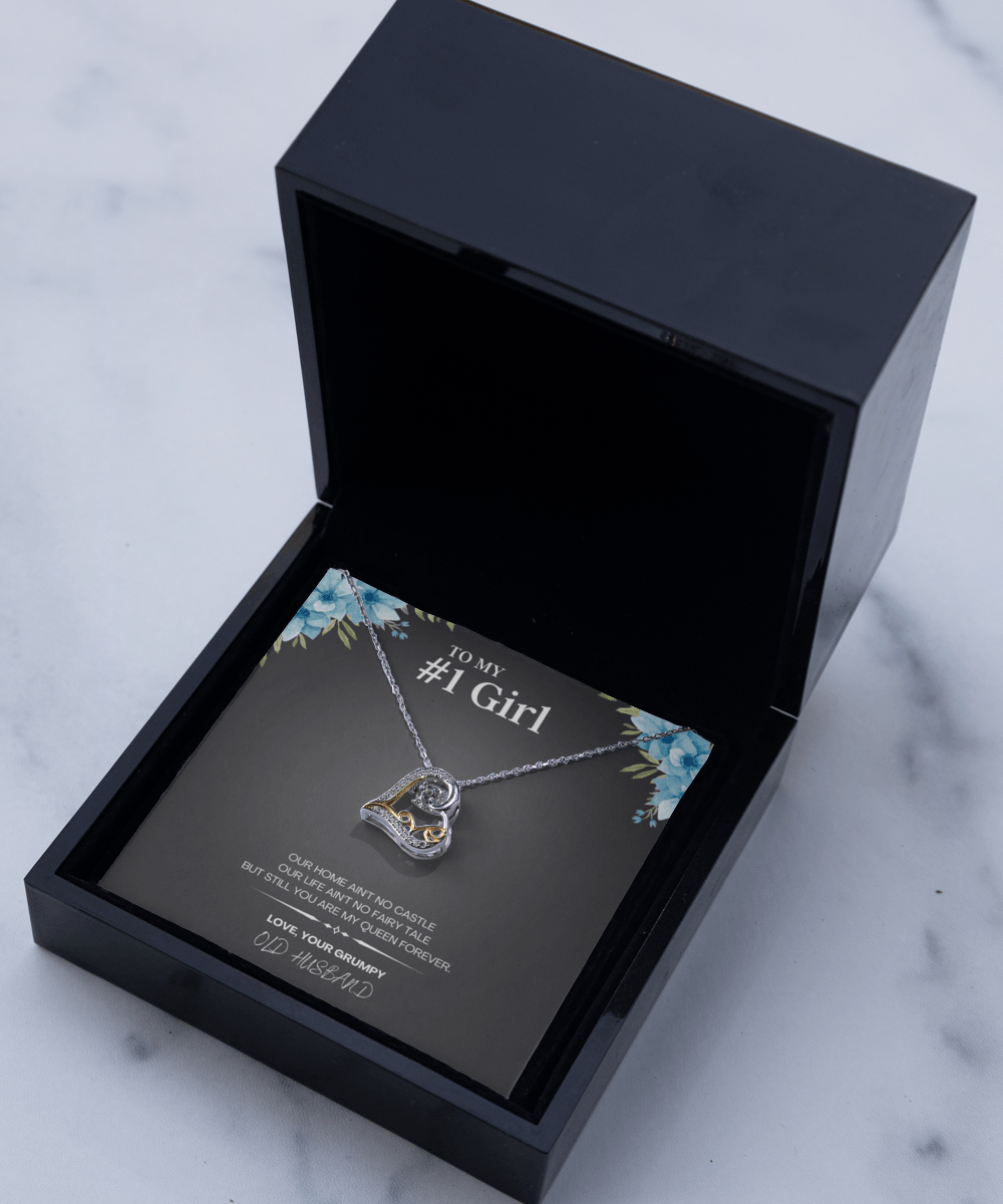 Necklace for #1 Girl Gift with Custom Message Card - We Love Your Gift