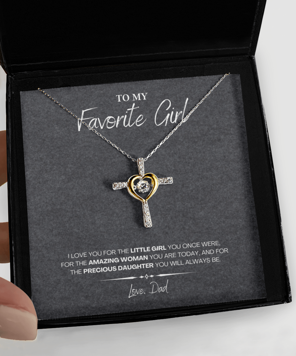 Necklace for Favorite Girl Gift with Custom Message Card - We Love Your Gift