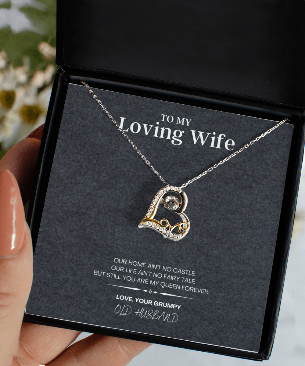 Necklace for Loving Wife Gift with Custom Message Card - We Love Your Gift