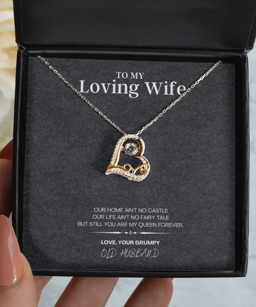 Necklace for Loving Wife Gift with Custom Message Card - We Love Your Gift