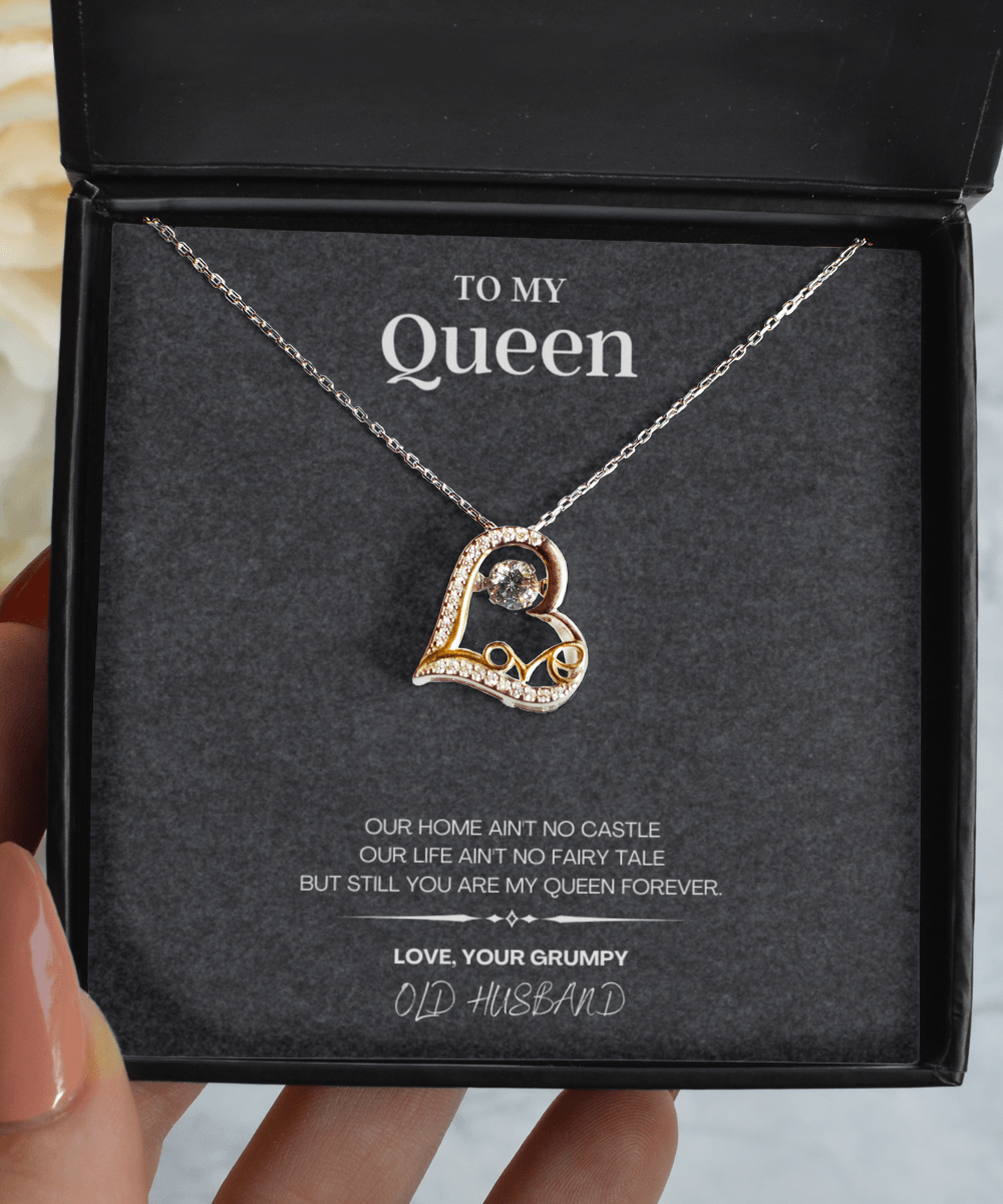 Necklace for Queen Gift with Custom Message Card - We Love Your Gift