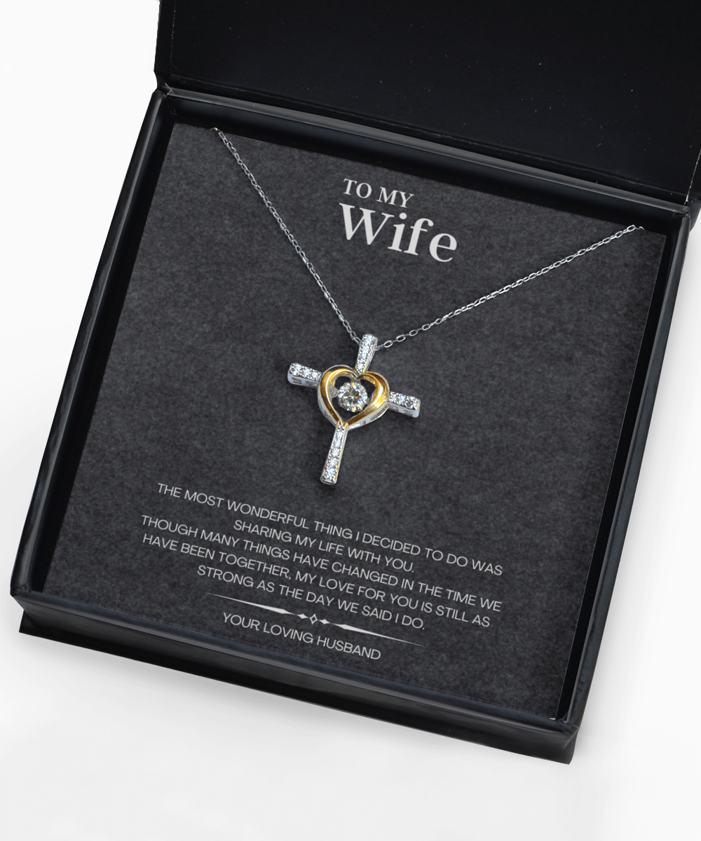 Necklace for Wife Gift with Custom Message Card - We Love Your Gift