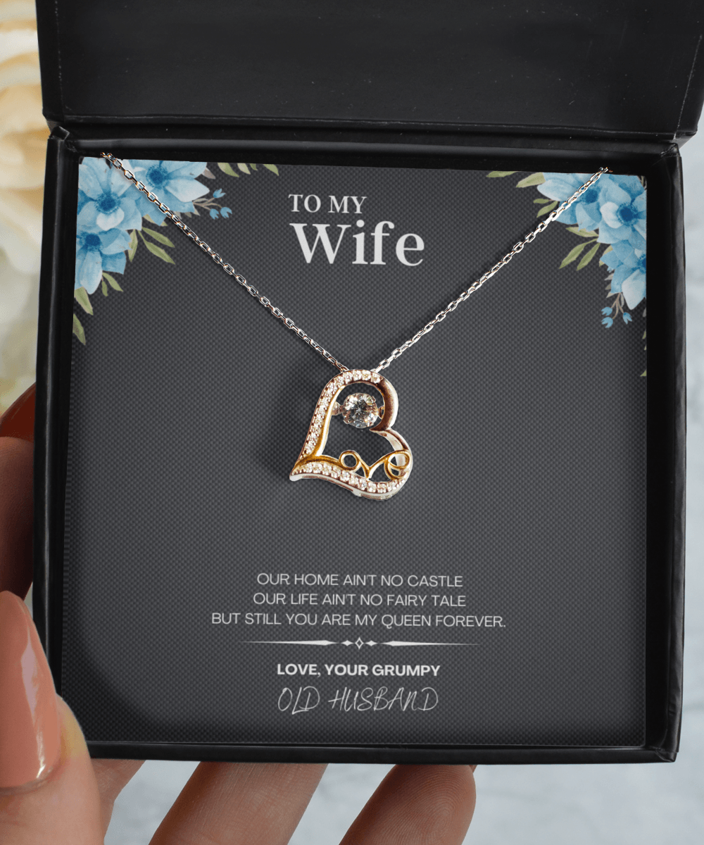 Necklace for Wife Gift with Custom Message Card - We Love Your Gift