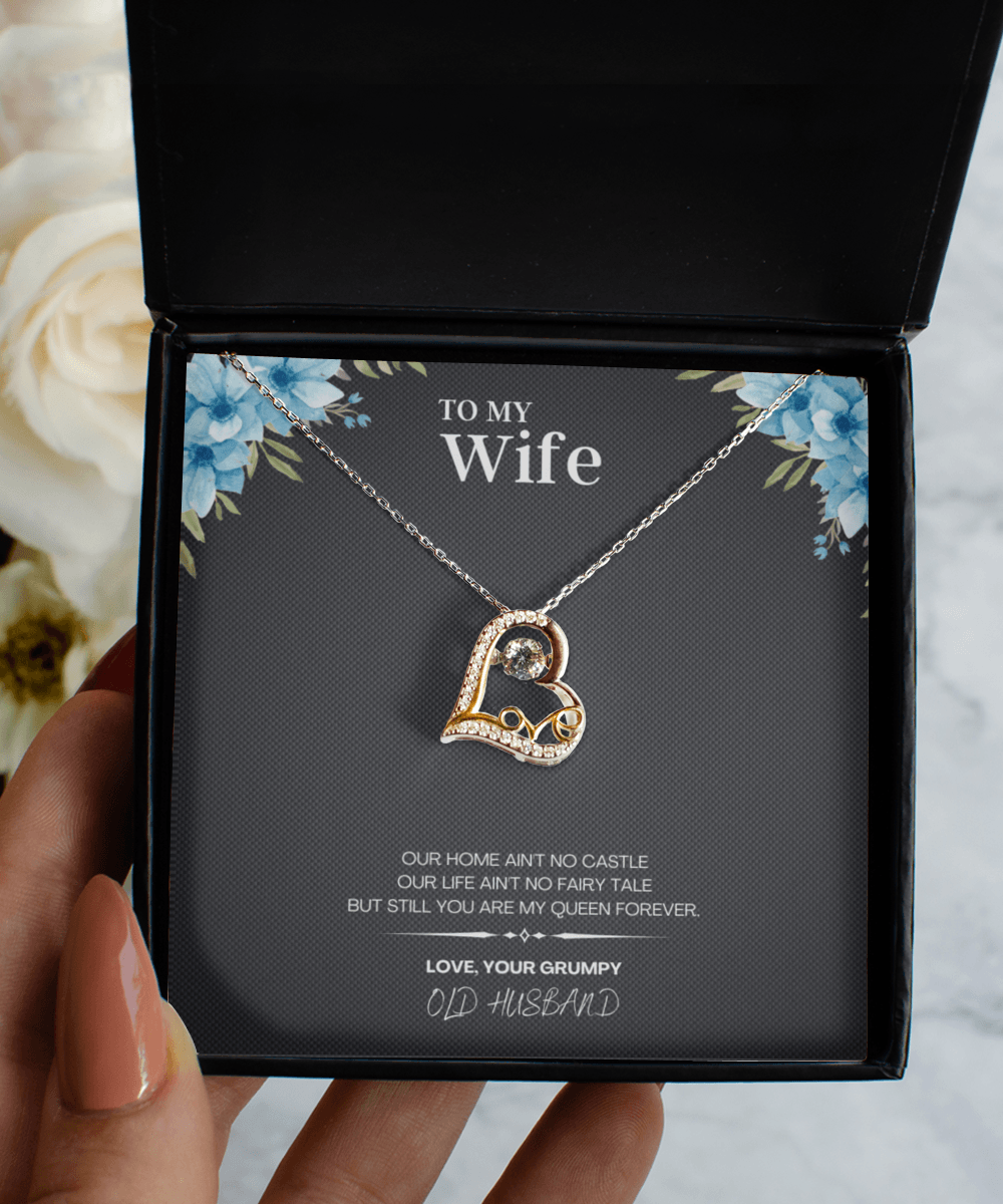 Necklace for Wife Gift with Custom Message Card - We Love Your Gift