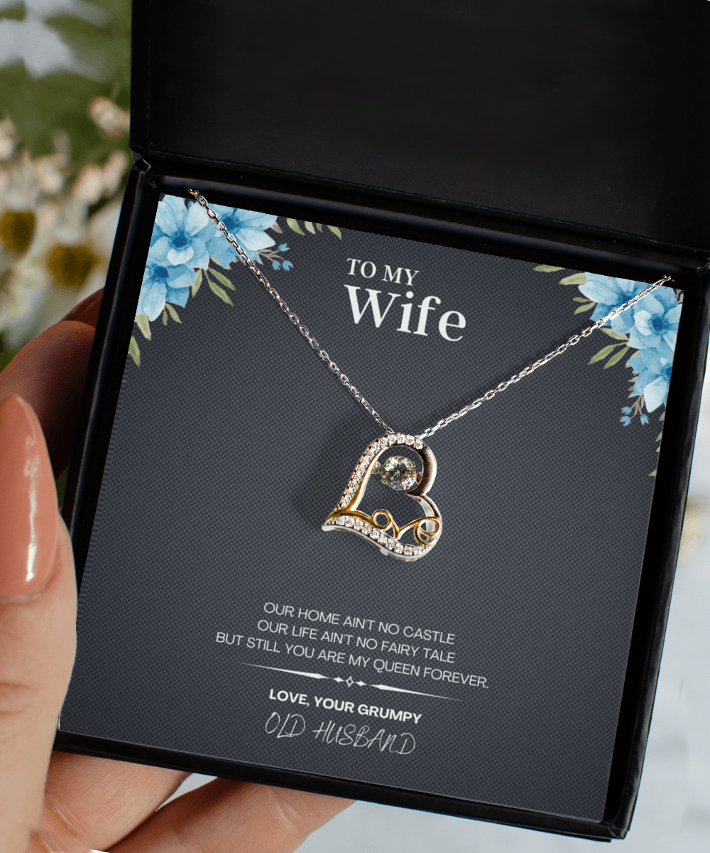 Necklace for Wife Gift with Custom Message Card - We Love Your Gift