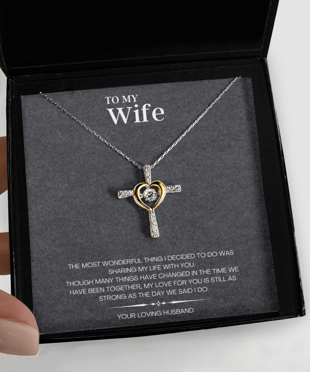 Necklace for Wife Gift with Custom Message Card - We Love Your Gift