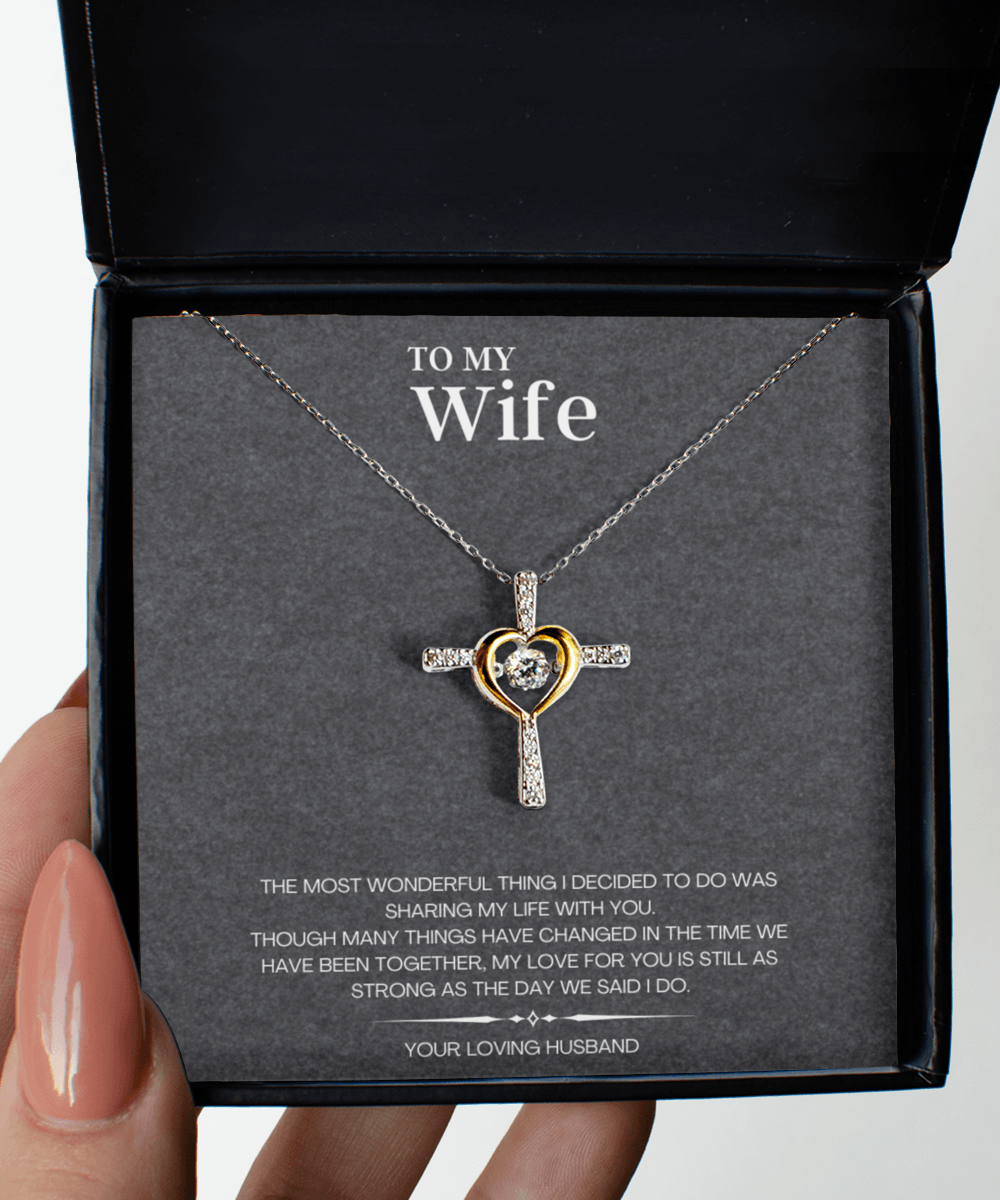 Necklace for Wife Gift with Custom Message Card - We Love Your Gift