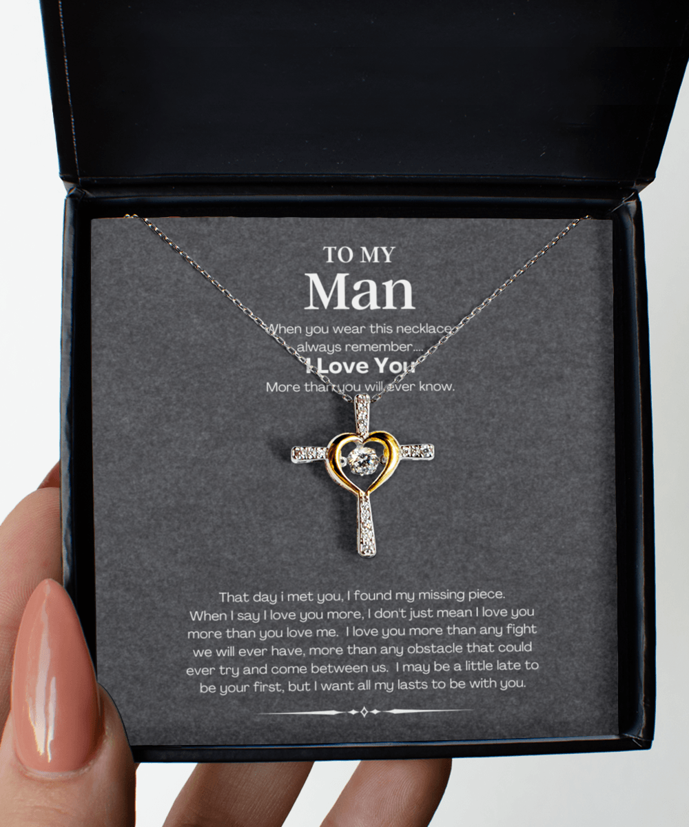 Necklace Gift for The Man with Custom Message Card - We Love Your Gift