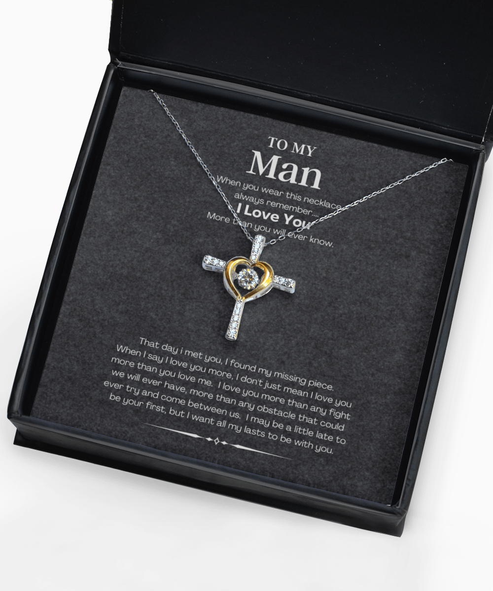 Necklace Gift for The Man with Custom Message Card - We Love Your Gift