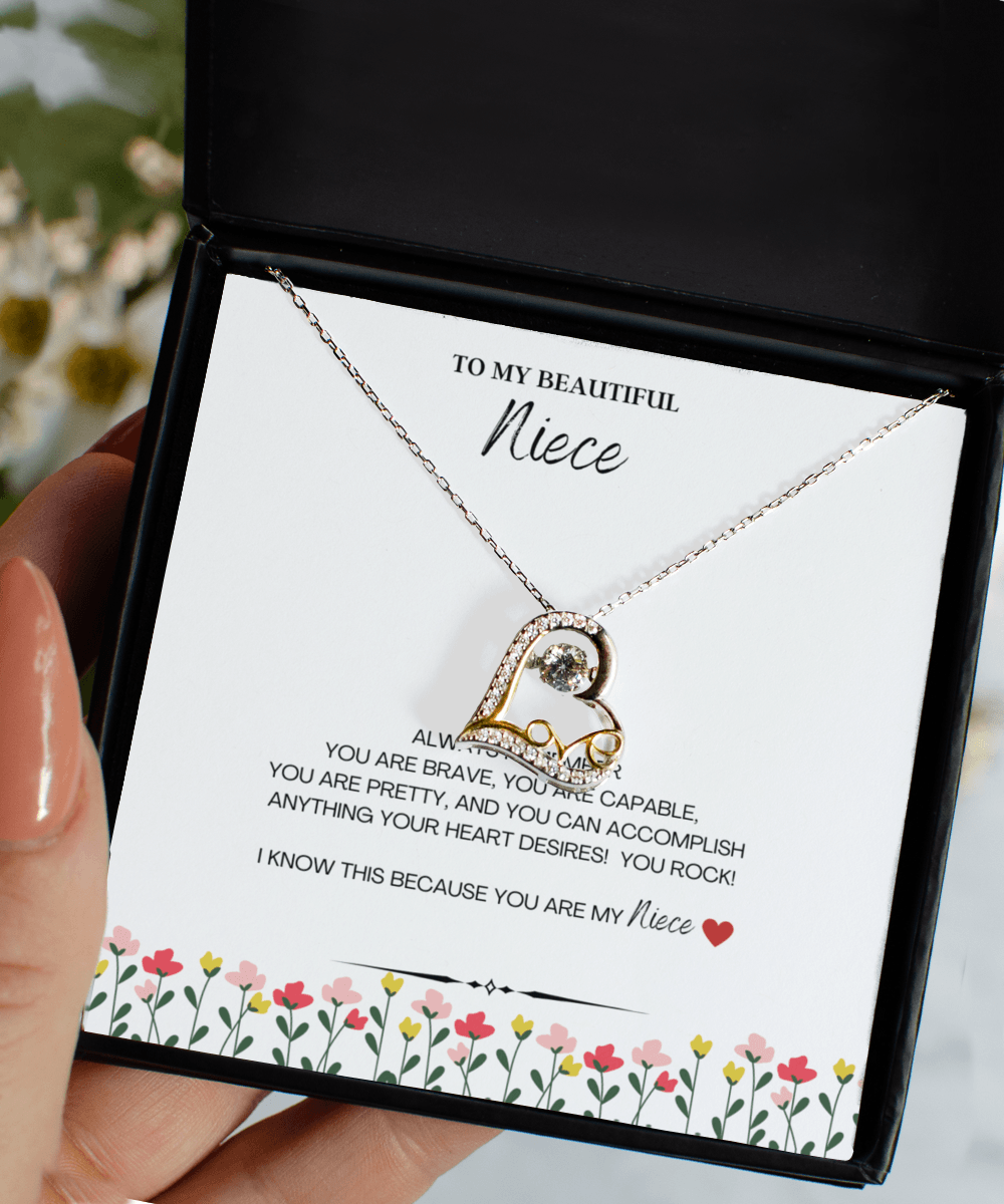 Niece Necklace Jewelry Gift Idea with Message Card - We Love Your Gift