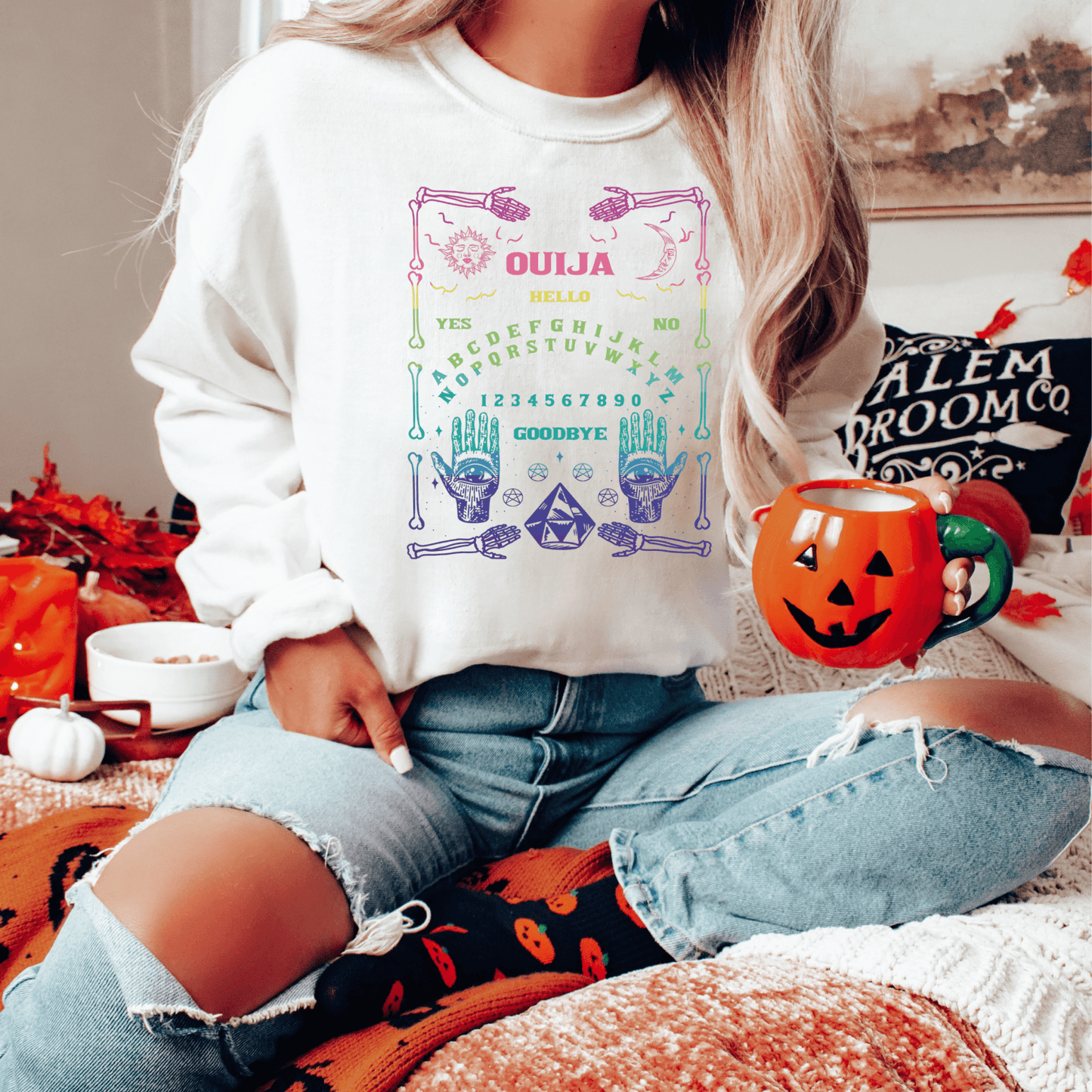 Ouija Board Sweatshirt Print for Fall - We Love Your Gift