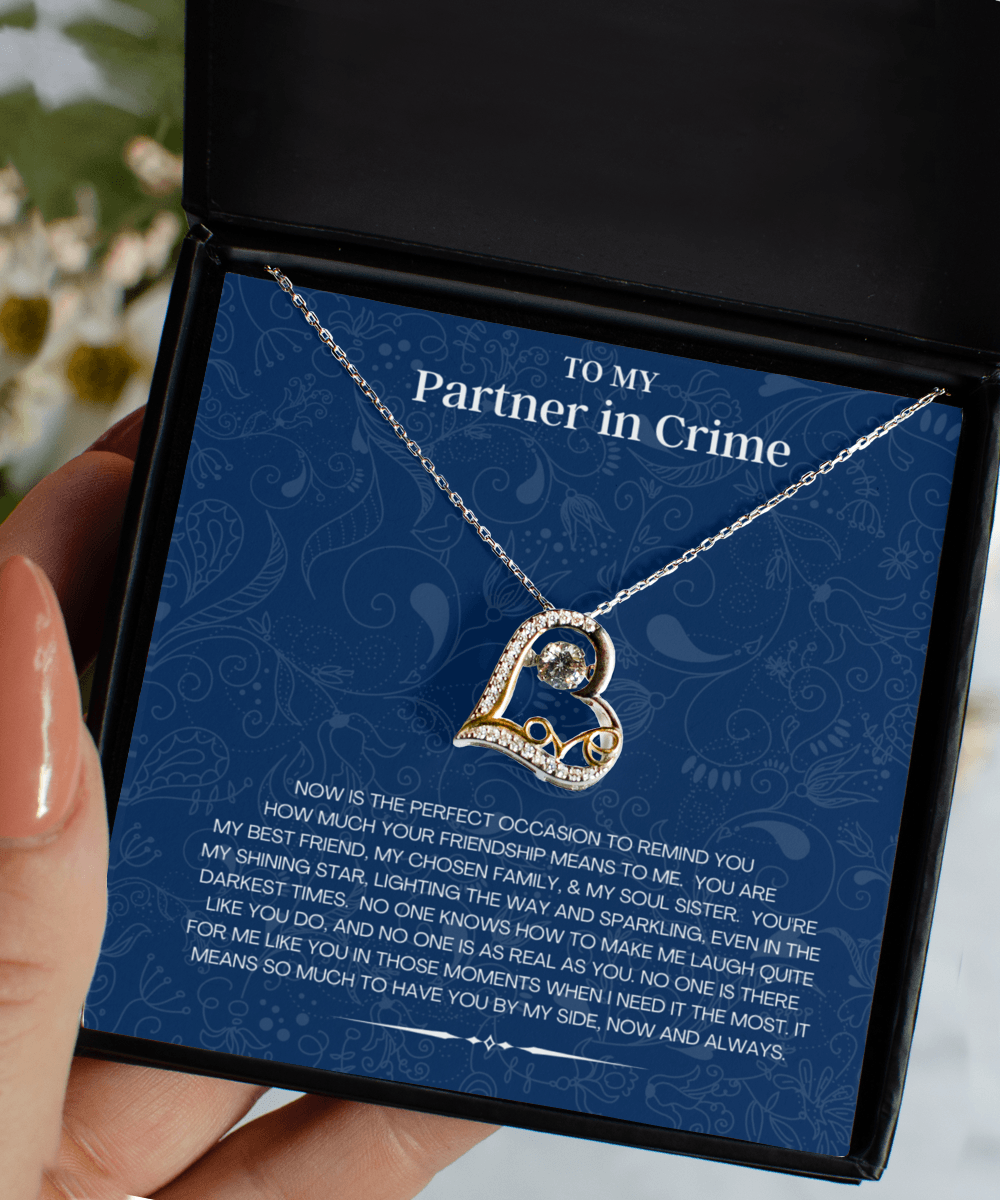 Partner In Crime Jewelry Gift Jewelry with Message Card - We Love Your Gift