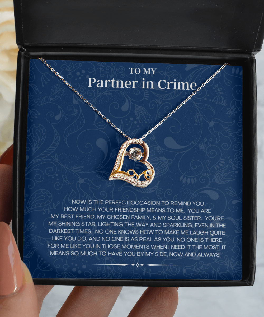 Partner In Crime Jewelry Gift Jewelry with Message Card - We Love Your Gift