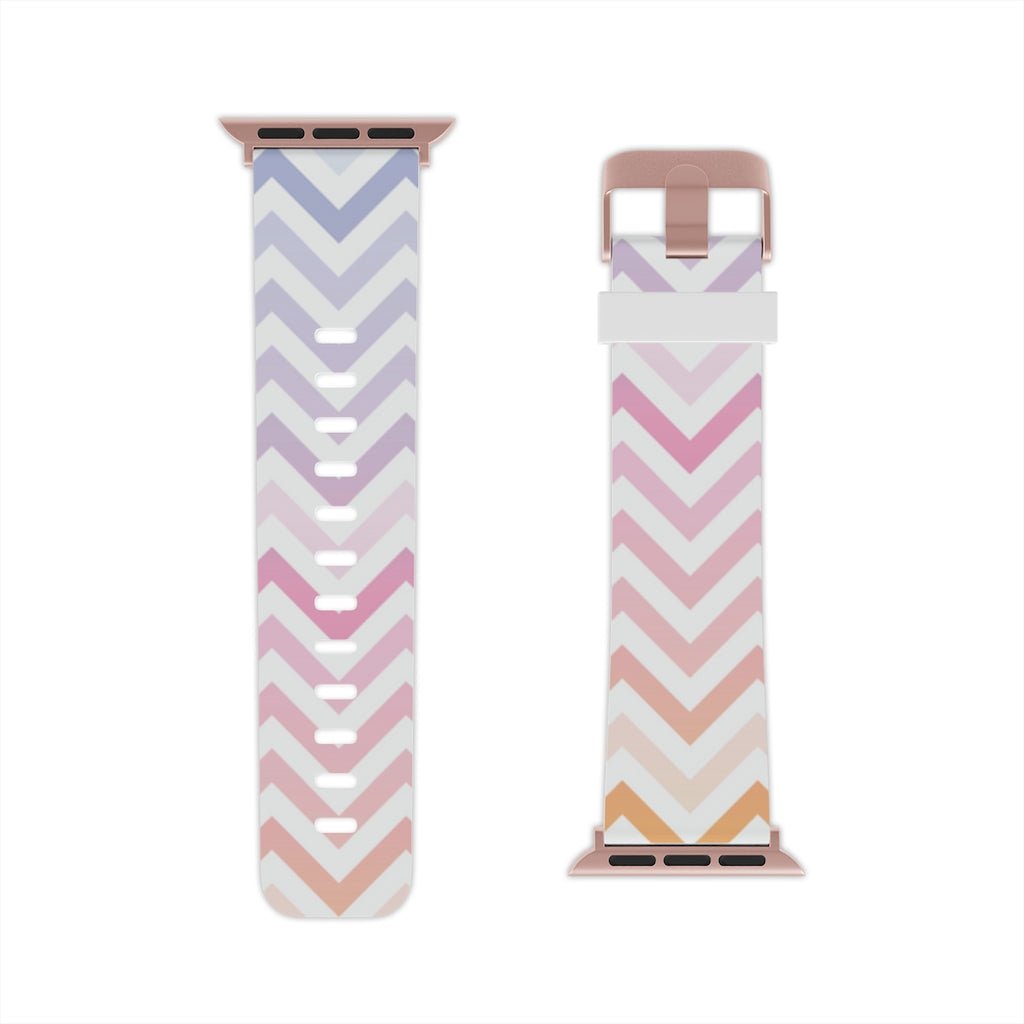 Pastel Chevron Apple Watch Band - We Love Your Gift