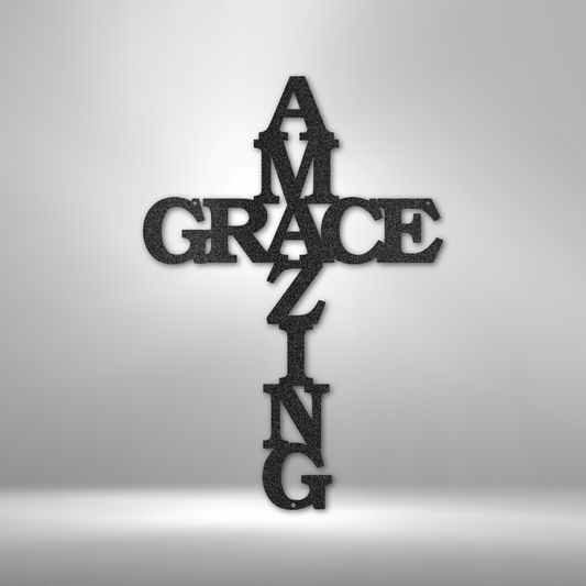 Personalized Cross Metal Art Sign Home Decor - We Love Your Gift