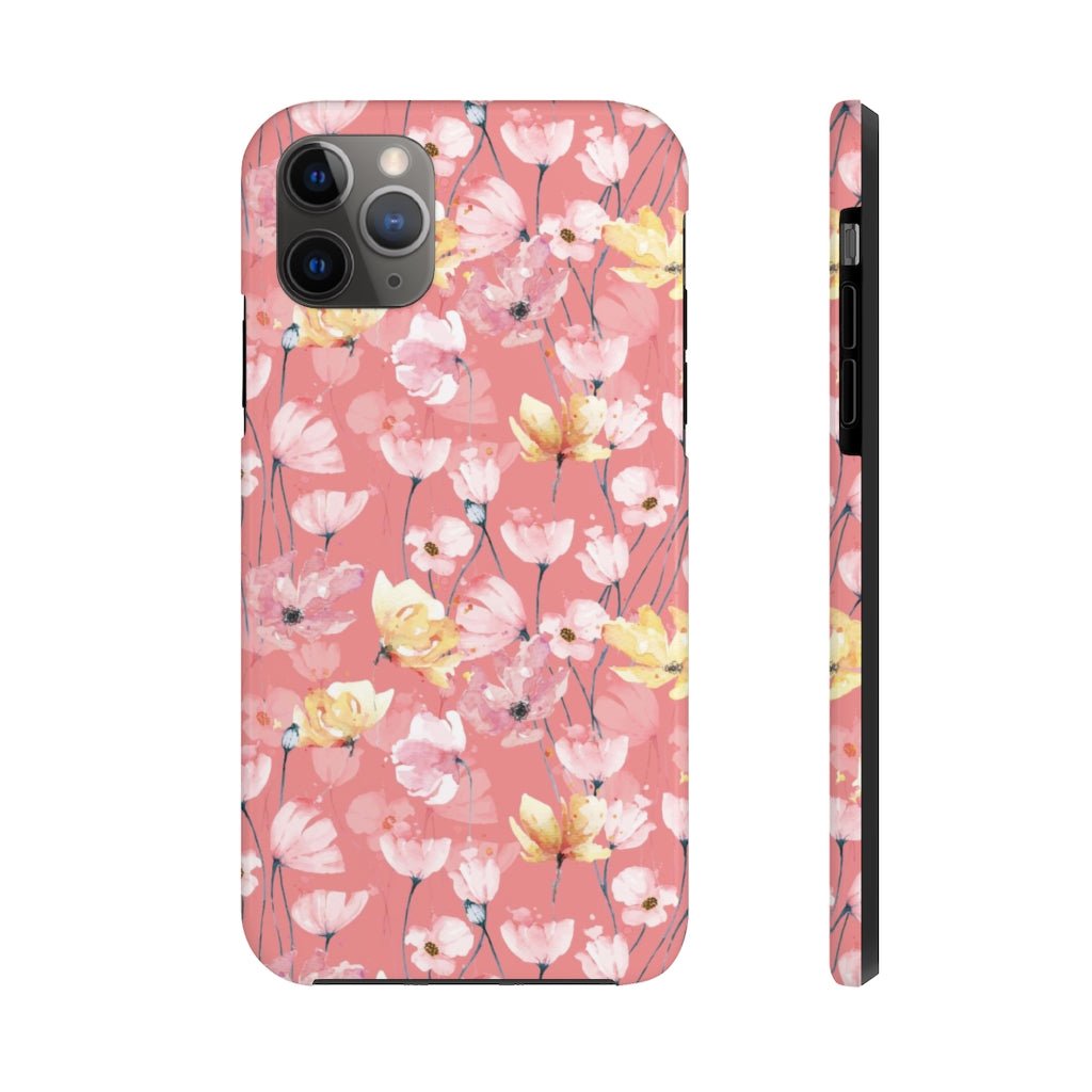 Pink Floral Tough Phone Case - Super-Cute & Impact Resistant for iPhones & Samsung - We Love Your Gift