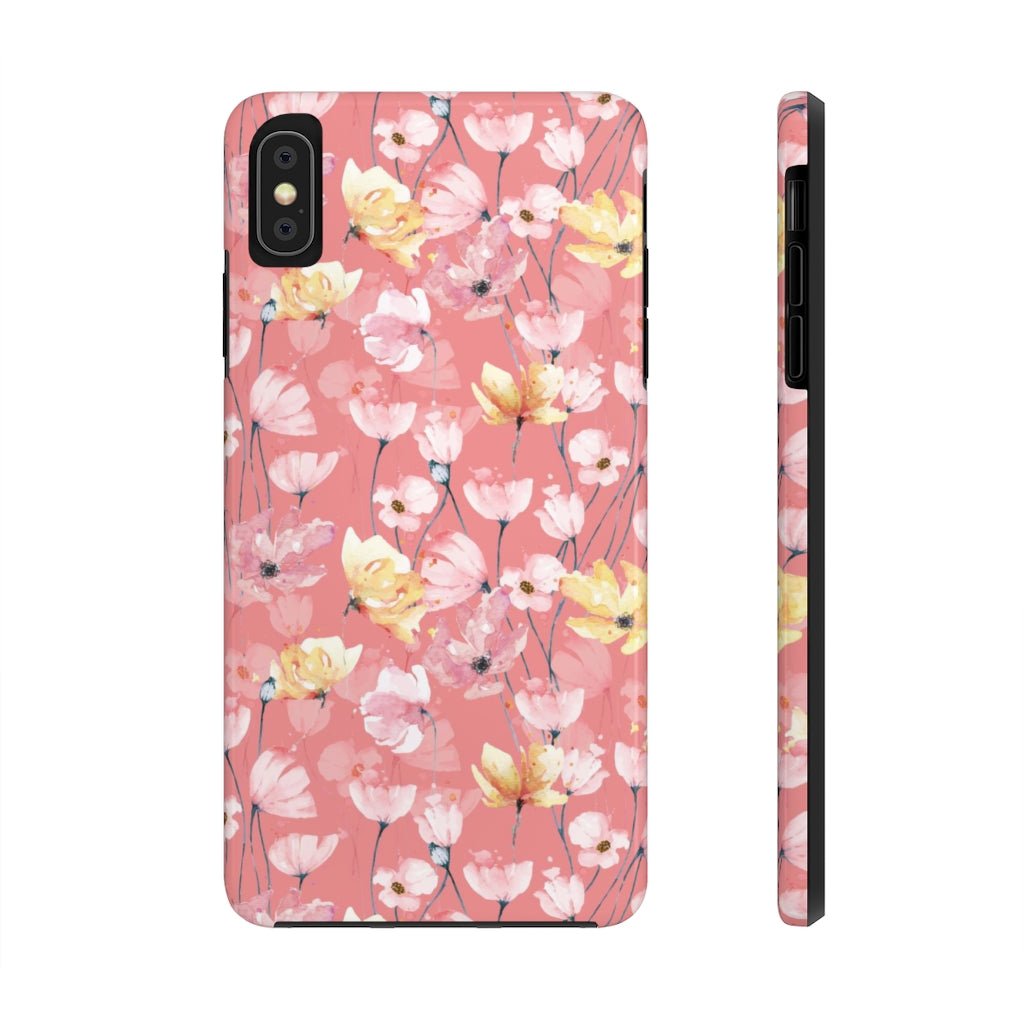 Pink Floral Tough Phone Case - Super-Cute & Impact Resistant for iPhones & Samsung - We Love Your Gift