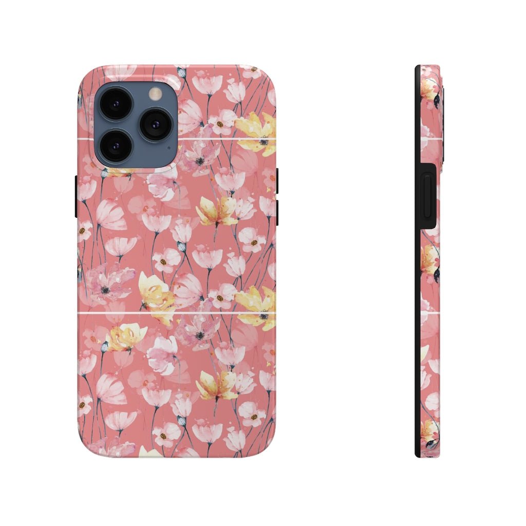 Pink Floral Tough Phone Case - Super-Cute & Impact Resistant for iPhones & Samsung - We Love Your Gift