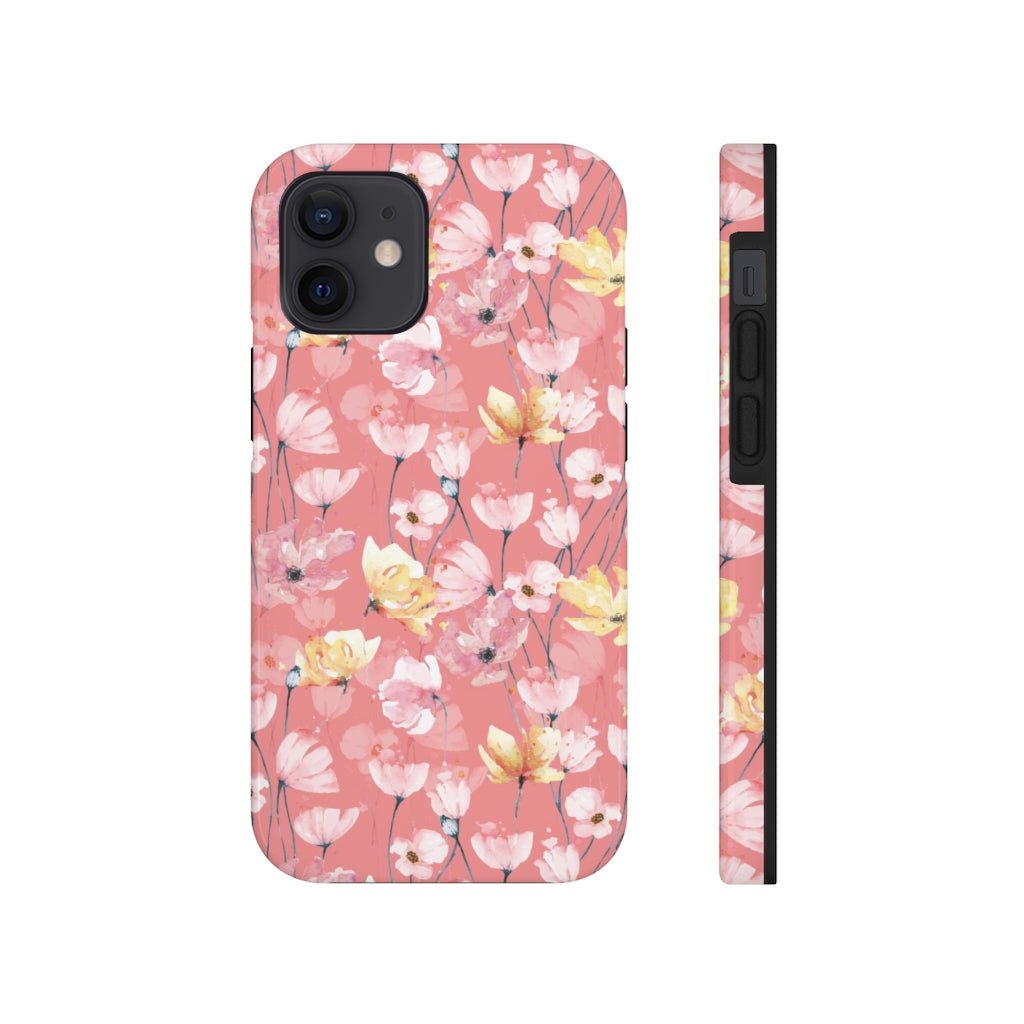 Pink Floral Tough Phone Case - Super-Cute & Impact Resistant for iPhones & Samsung - We Love Your Gift