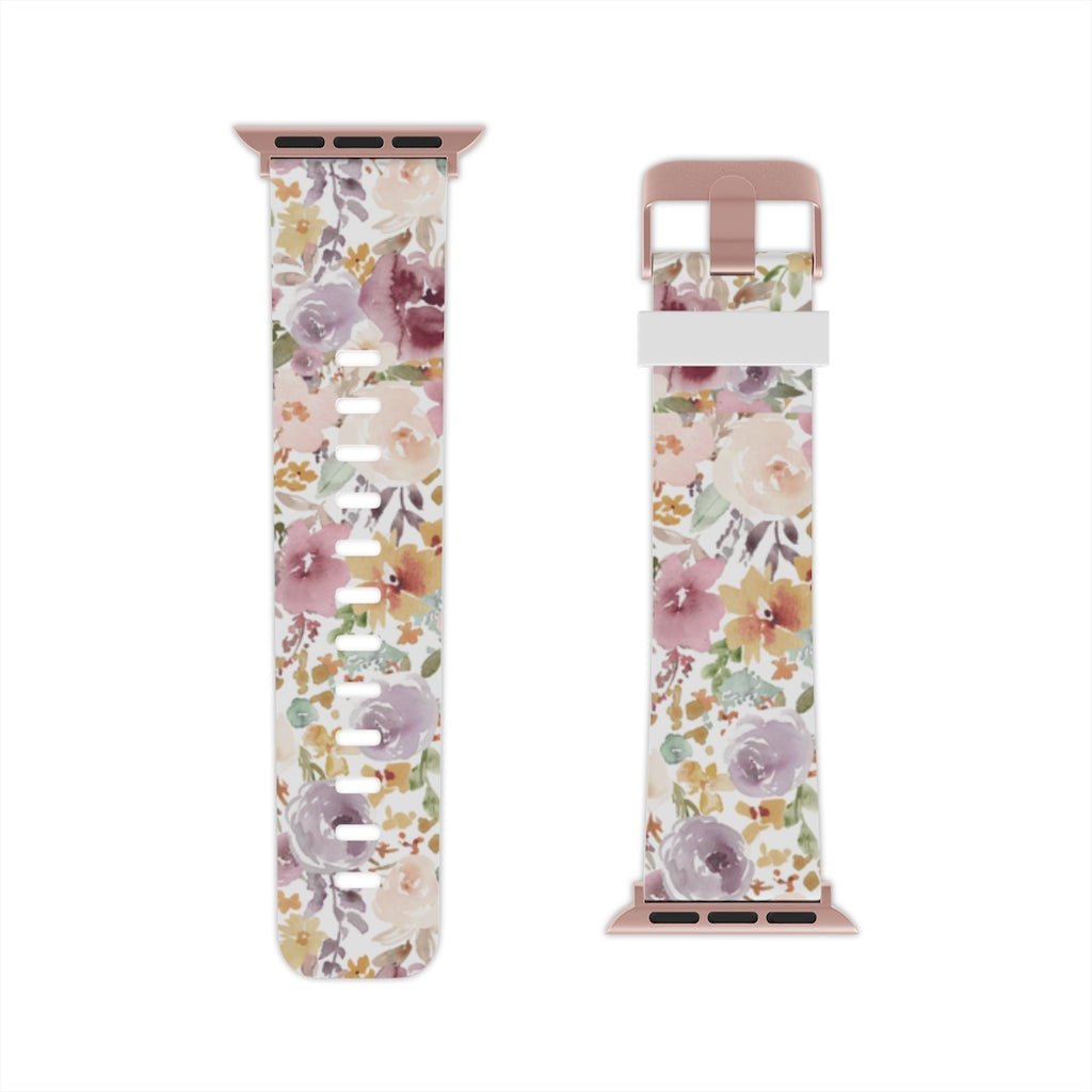 Pink Flowers Apple Watch Band - We Love Your Gift