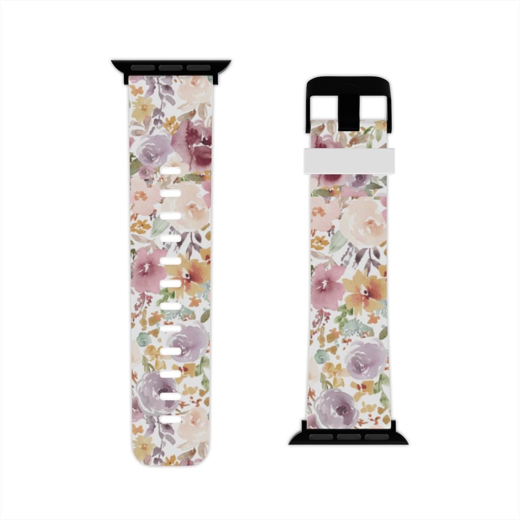 Pink Flowers Apple Watch Band - We Love Your Gift