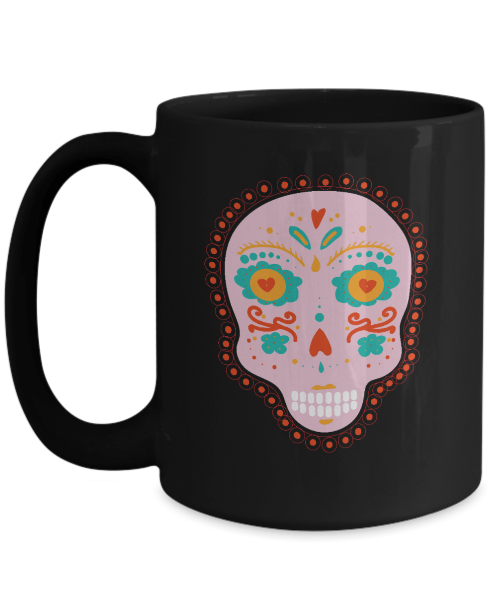 Pink Skull Black Mug - We Love Your Gift