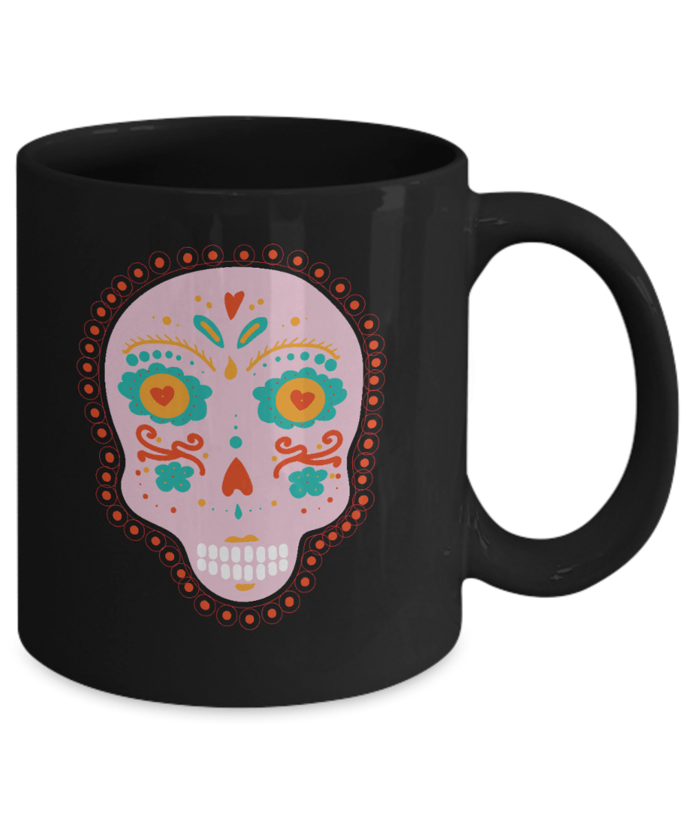 Pink Skull Black Mug - We Love Your Gift