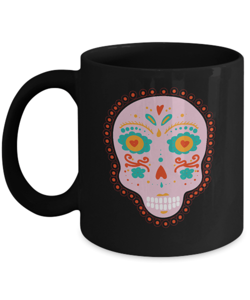 Pink Skull Black Mug - We Love Your Gift