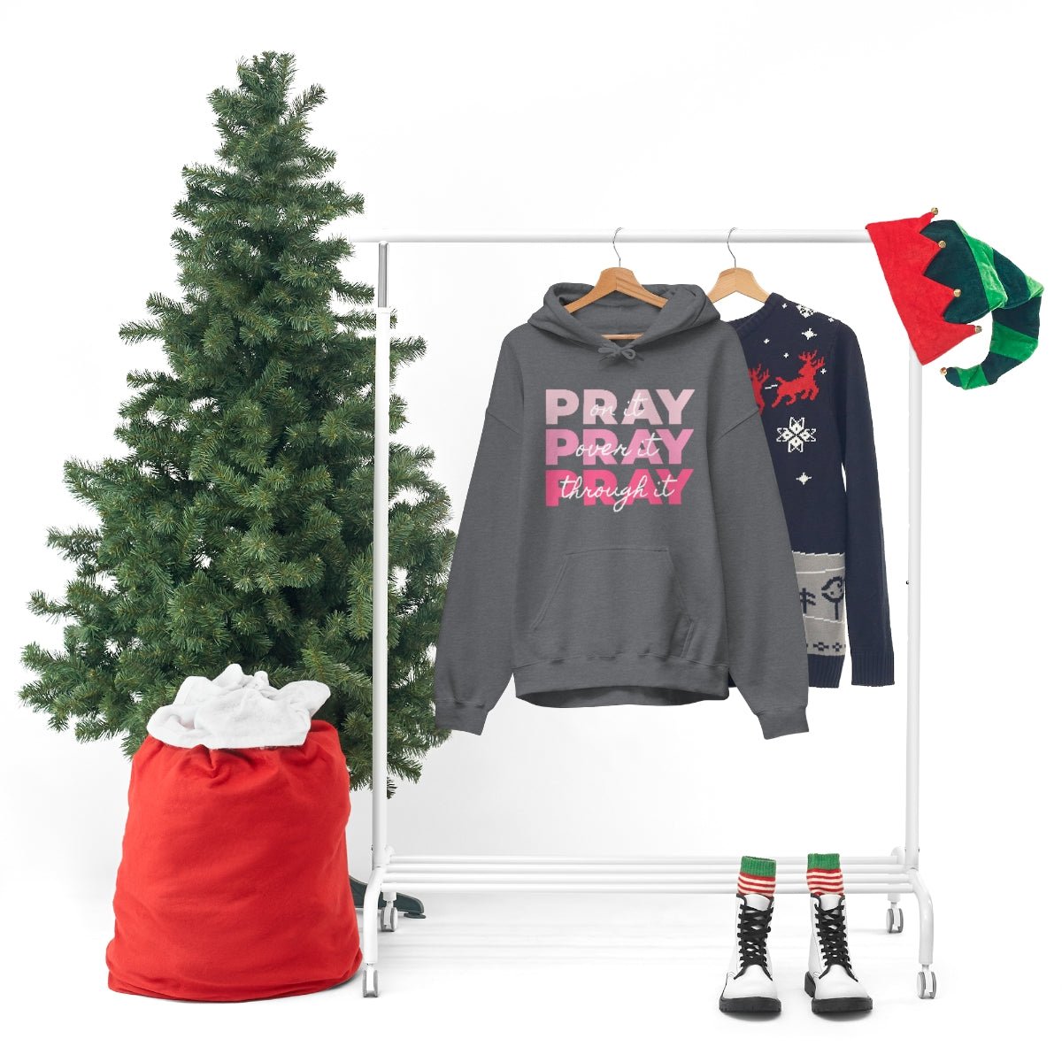 PRAY PRAY PRAY. Pray On It Pray Over It Pray Through It Hoodie - We Love Your Gift