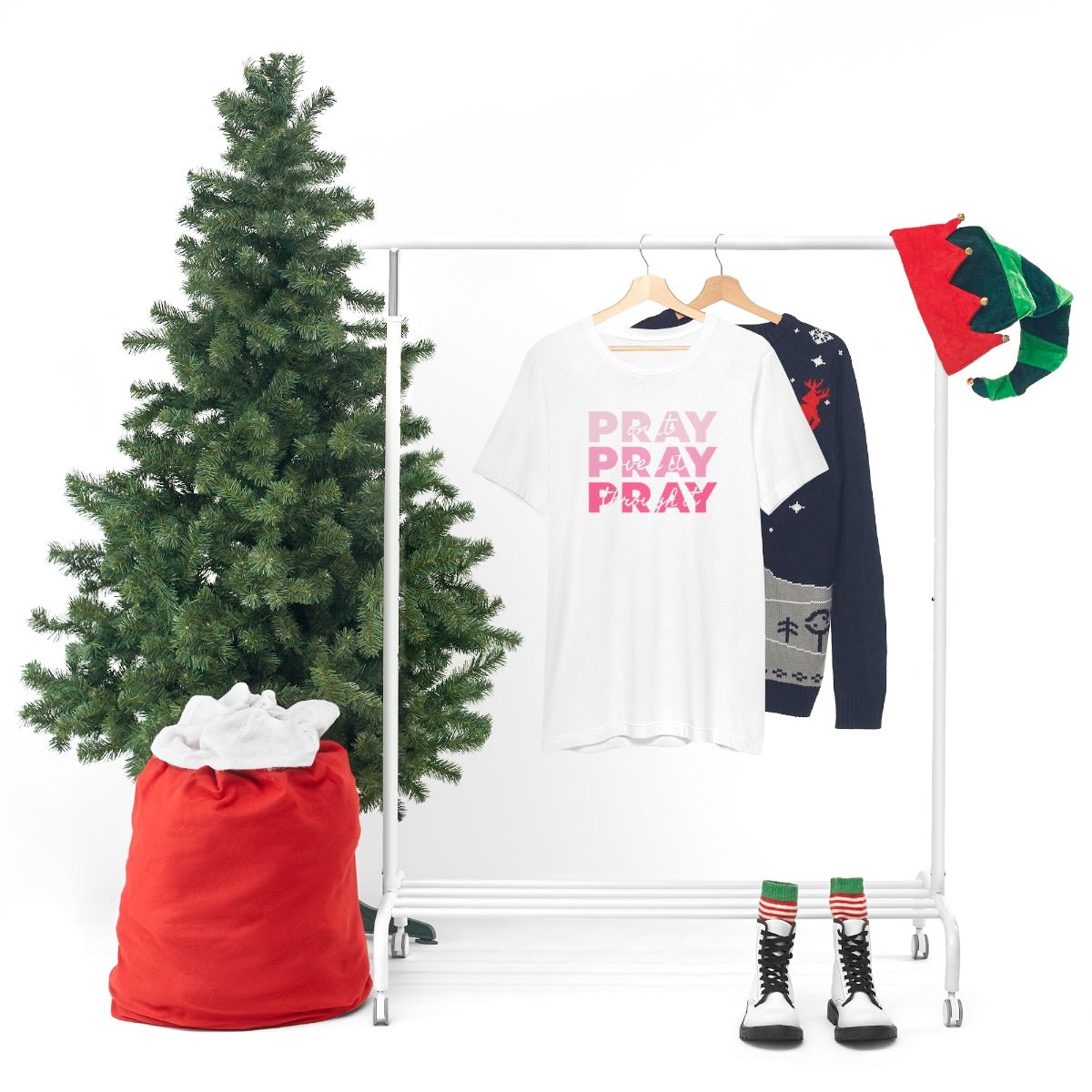 PRAY PRAY PRAY. Pray On It Pray Over It Pray Through It Tshirt - We Love Your Gift