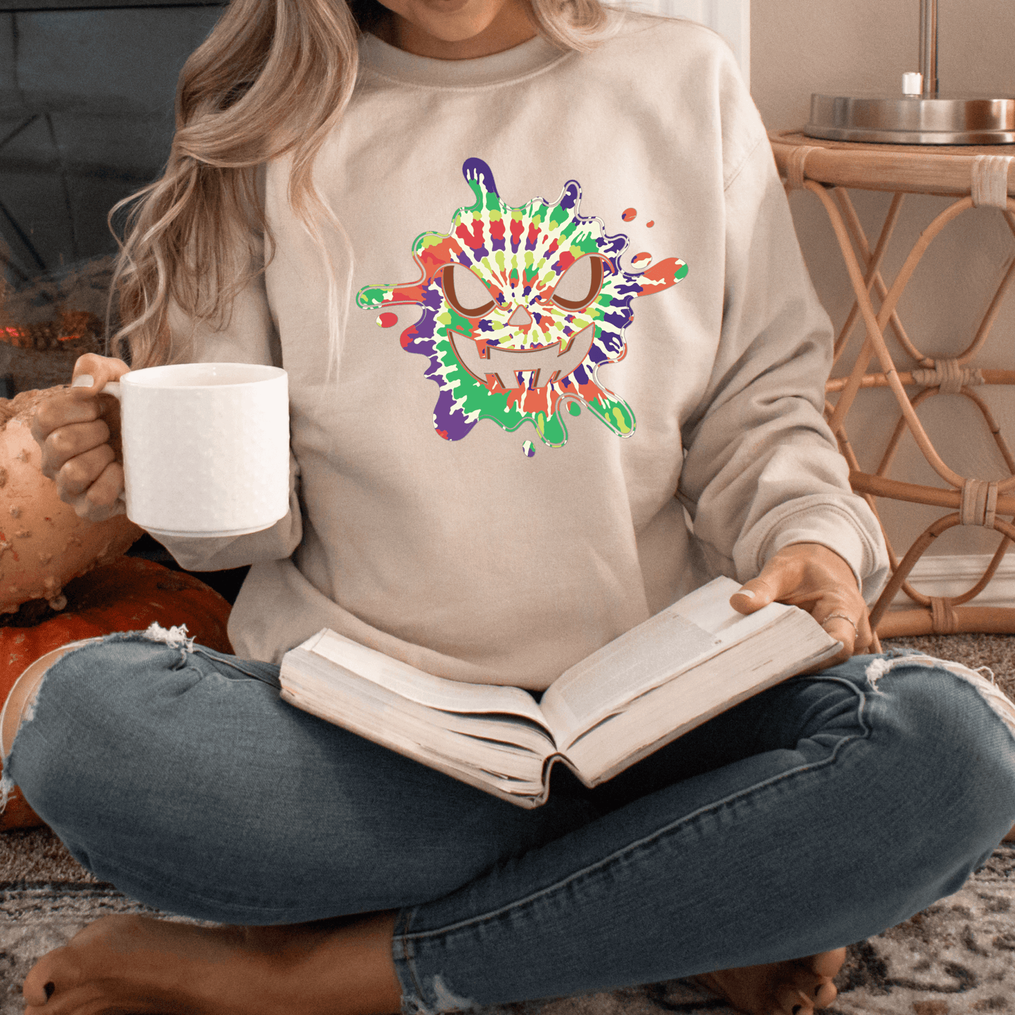 Pumpkin Tie Dye Sweatshirt for Fall - We Love Your Gift