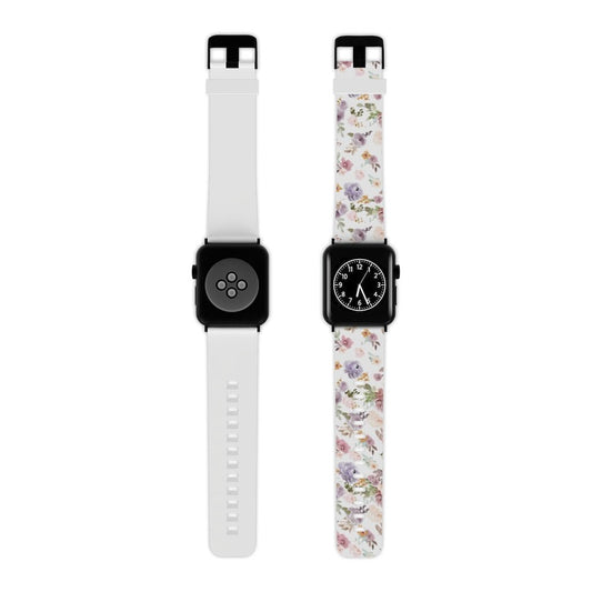 Purple Flowers Apple Watch Band - We Love Your Gift