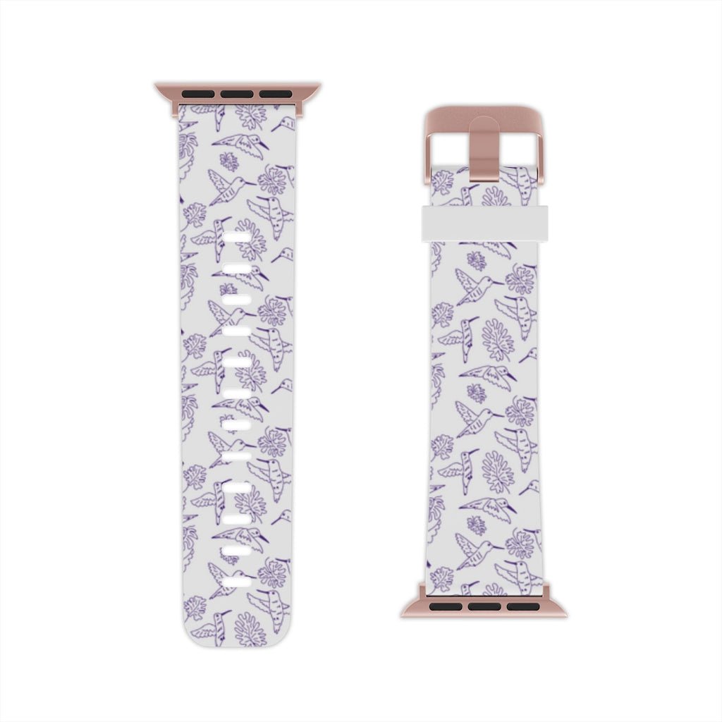 Purple Hummingbirds Apple Watch Band - We Love Your Gift