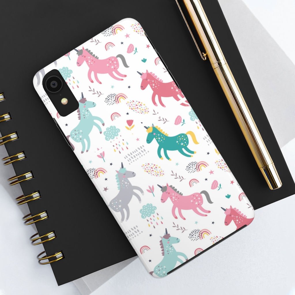 Rainbow Unicorn Tough Phone Case - Super-Cute & Impact Resistant for iPhones & Samsung - We Love Your Gift