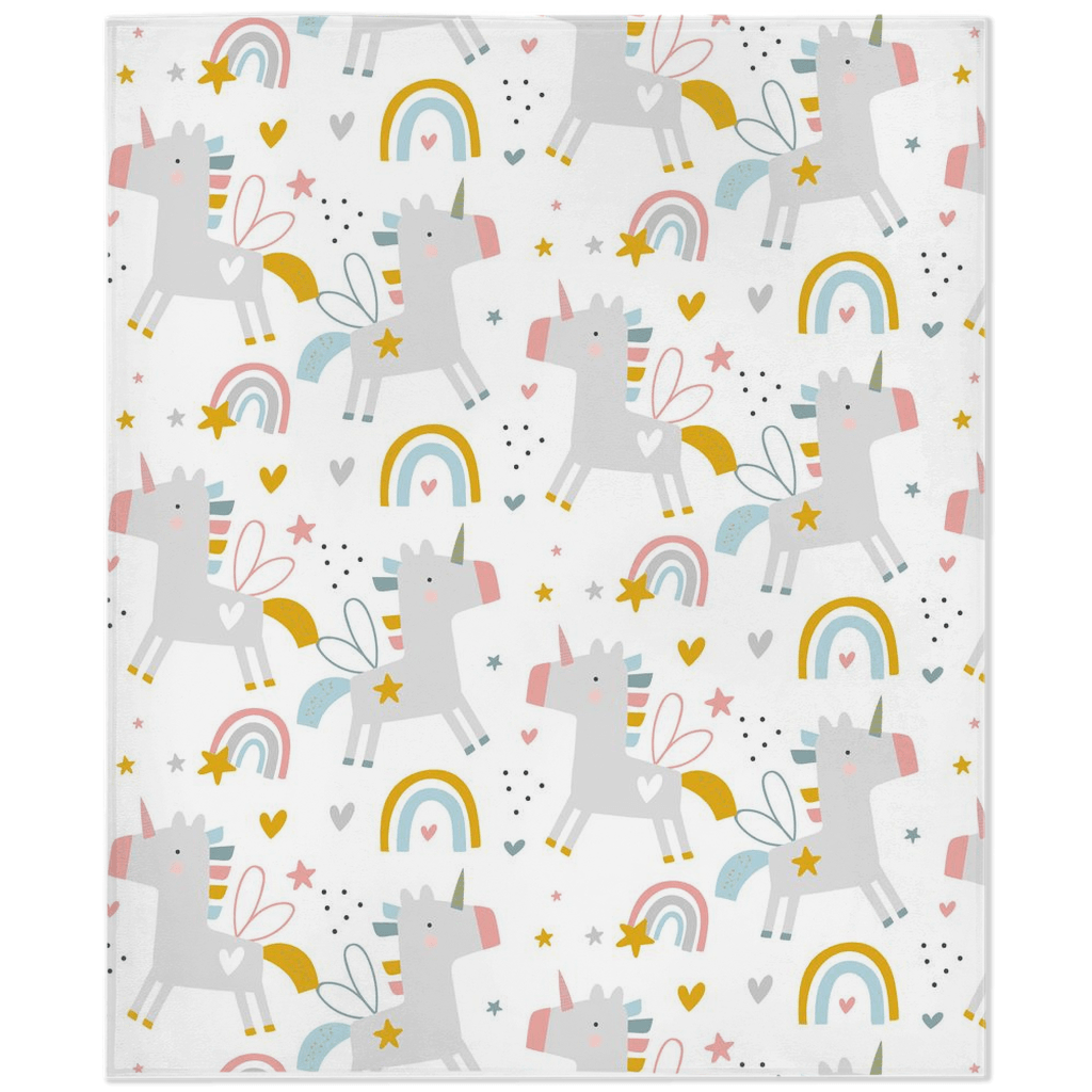 Rainbows and Unicorns Minky Blankets - We Love Your Gift