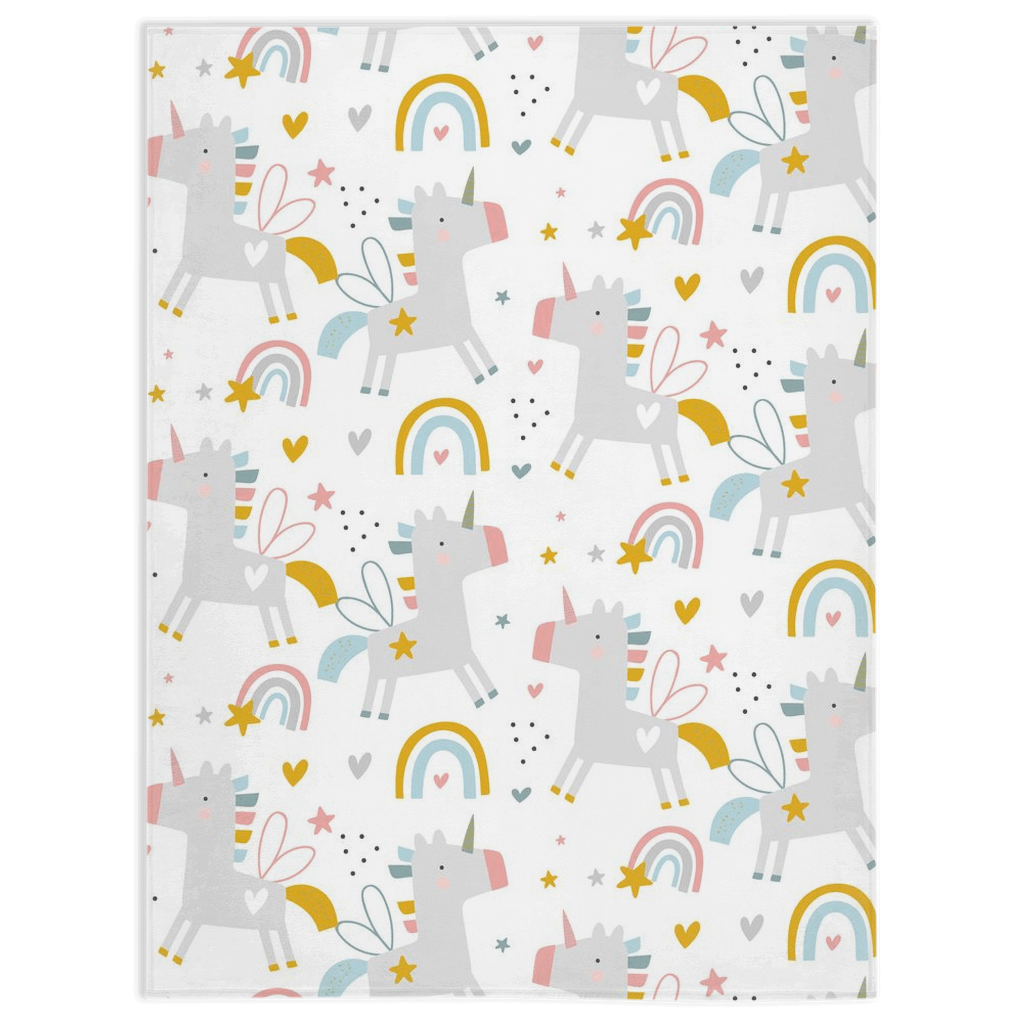 Rainbows and Unicorns Minky Blankets - We Love Your Gift