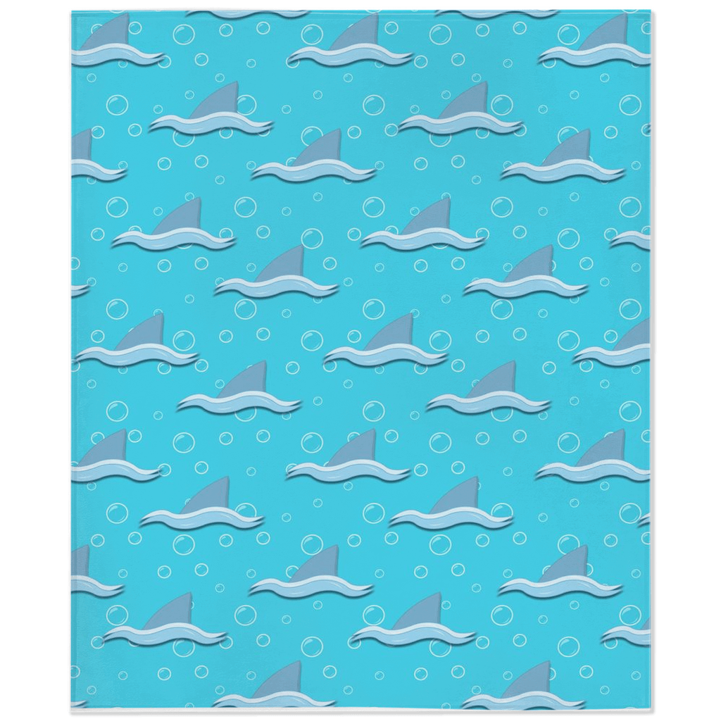 Shark Fins Minky Blankets - We Love Your Gift